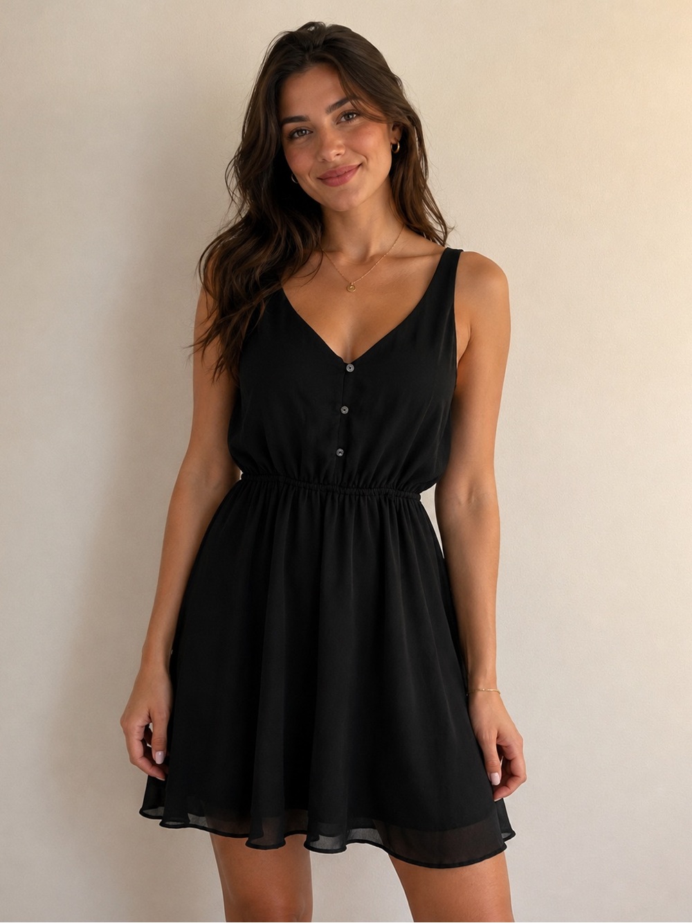 GUESS Black Sleeveless Mini Dress Excellent Condition